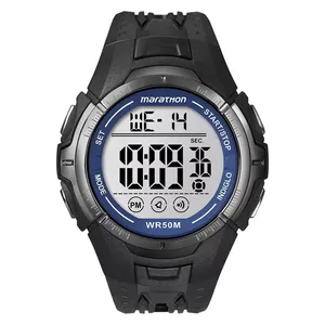  Timex Watch T5K359 For Men - Digital Display, Plastic Band - Black 