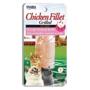 Inaba Grilled Chicken & Crab Flavored Cat Food - 25g