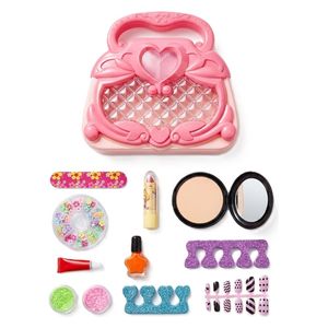  Kuromi Fashion Cosmetic Bag - 13 Piece Kids Makeup Set - Pink 
