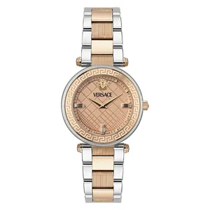 ساعة فيرساتشي للنساء VE8B00424 - عرض بعقارب, سوار من الستانلس ستيل - روز