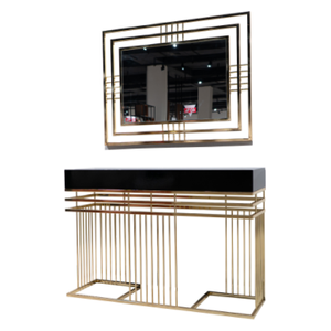  SADAF Entrance Set + Leon Mirror - Gold 