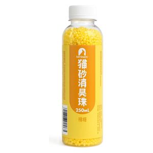  Taotaopet Cat Litter Deodorizer Beads - Lemon Scent, 250ml 