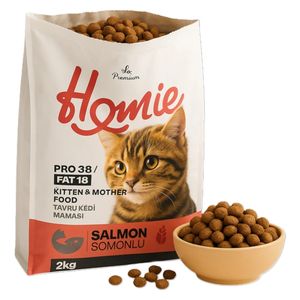  هومي طعام برقائق السلمون للقطط الصغيرة والأمهات - 2 كغم 