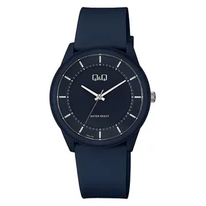 Q&Q Watch VS60J005Y For Men - Analog Display, Resin Band - Blue