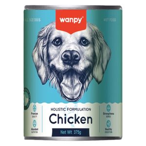  Wanpy Holistic Formulation Chicken Dog Food - 375g 