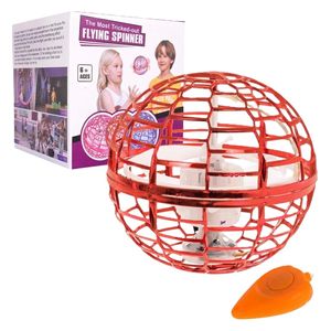  Flying Spinner Smart Boomerang Drone - Interactive RGB LED Ball - Red 