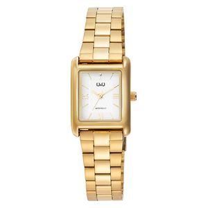 Q&Q Watch C69A-008PY For Women - Analog Display, Stainless Steel Band - Gold