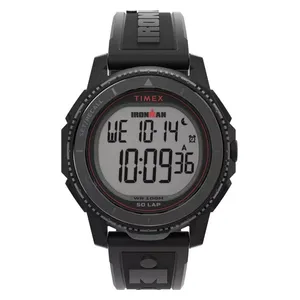  Timex Watch TW5M57800 For Men - Digital Display, Rubber Band - Black 