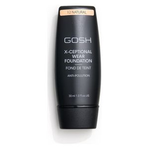  Gosh X-Ceptional Wear Foundation - Medium Coverage, Long-Lasting, 35ml, 12 Natural 