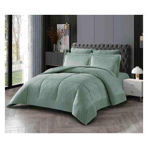  Cannon Comforter Set, Double , 260X240cm - 6 Piece - Mint 