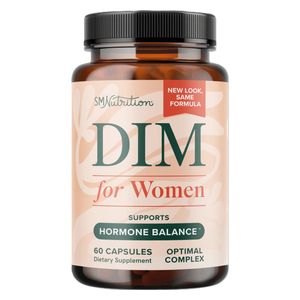  SMNutrition DIM For Women 250 mg Supplement, Estrogen & Hormone Balance Menopause, Hot Flashes & Night Sweats Support - 60 Capsules 