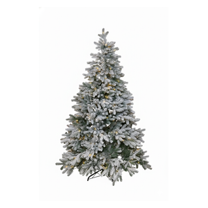  Snowy Christmas Tree with Lights - 180 cm 