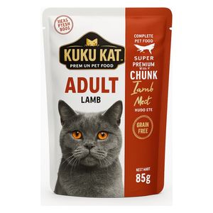  KUKU KAT Adult Chunk Lamb Cat Food - 85g 