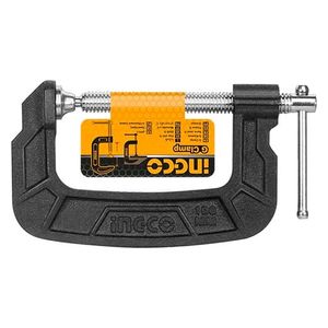  Ingco HGC0105 - Malleable Cast Iron G-Clamp - 5 inch x 125mm - Light Orange 