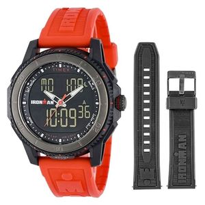 Timex Watch TWG062500 For Men - Analog Display, Silicone Band - Red