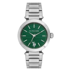 ساعة .يو.اس. بولو اسن للنساء USPA2099-04 - عرض بعقارب, سوار من الستانلس ستيل - سلفر