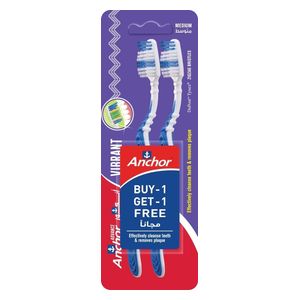  Anchor Vibrant Toothbrush 1+1 - 2 Pieces 