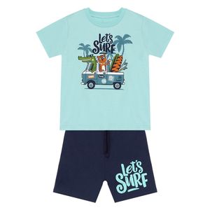 Lets Surf Boy T-shirt&Shorts Set - 3Y