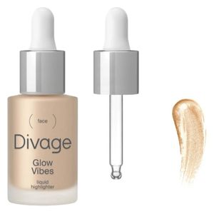  Divage Liquid Highlighter Glow Vibes, Lightweight and Blendable Formula - 02 GV 