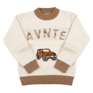  Boys Jeep Print T-Shirt, 5-6Y - Cream 