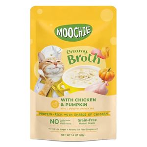  MOOCHIE Broth Chicken & Pumpkin Cat Food - 40g 