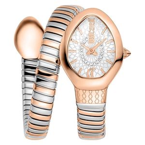  ساعة جست كافالي للنساء JC1L371M0075 - عرض بعقارب, سوار من الستانلس ستيل - روز 