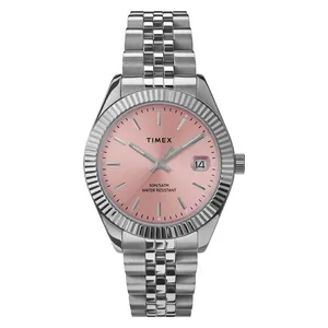  Timex Watch TW2W49800 For Women - Analog Display, Stainless Steel Band - Silver 
