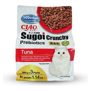 Inaba Ciao Sugoi Crunchy Tuna Flavour Cat Food - 1.14 kg