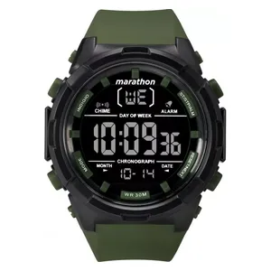  Timex Watch TW5M22200 For Men - Digital Display, Plastic Band - Green 