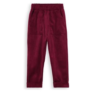  Boy Burgundy Corduroy Trousers - 5Y 