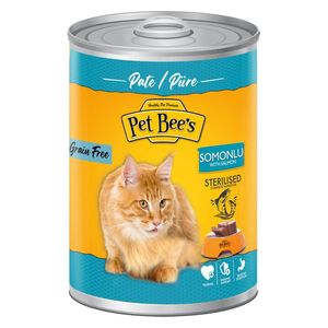  بت بيز طعام للقطط المعقمة بنكهة سمك السلمون - 400 غم 