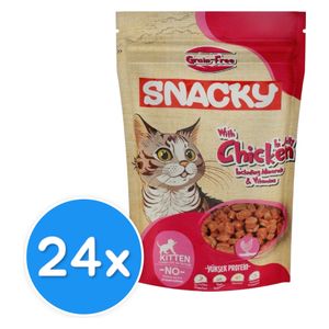  Snacky Kitten Chicken in Jelly Cat Food - 24 Pieces 