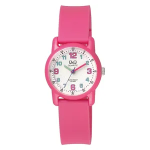  Q&Q Watch VR41J002Y For Kids - Analog Display, Resin Band - Pink 