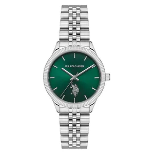  ساعة .يو.اس. بولو اسن للنساء USPA2061-01 - عرض بعقارب, سوار من الستانلس ستيل - سلفر 