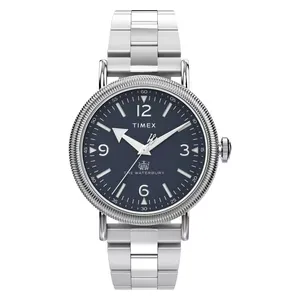 ساعة تايمكس للرجال TW2W20500 - عرض بعقارب, سوار من الستانلس ستيل - سلفر