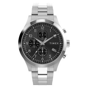  Timex Watch TW2Y01400 For Men - Analog Display, Stainless Steel Band - Silver 