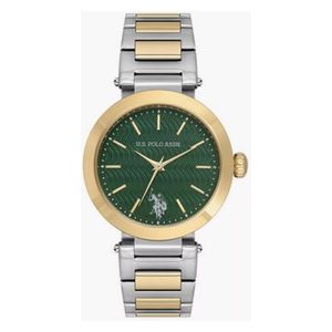 ساعة .يو.اس. بولو اسن للنساء USPA2099-01 - عرض بعقارب, سوار من الستانلس ستيل - سلفر