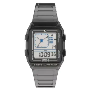  Timex Watch TW2W45000 For Women - Digital Display, Resin Band - Gray 