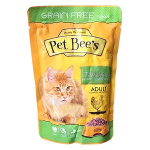  بت بيز طعام للقطط البالغة بنكهة الدجاج - 100 غم 