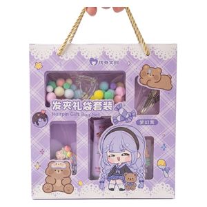  iZoeL DIY Hair Accessory Set - Creative Kids Craft Kit - Purple 