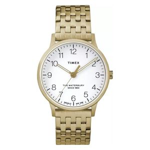  Timex Watch TW2R72700 For Women - Analog Display, Stainless Steel Band - Gold 