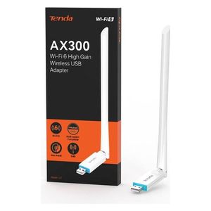  Tenda U2 - AX300 Wi-Fi 6 High Gain Wireless USB Adapter - White 