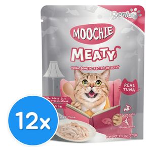 MOOCHIE Tuna Bonito Recipe In Jelly Cat Food - 12 pieces