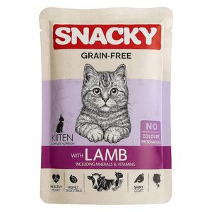 Snacky Kitten Lamb in Jelly Cat Food - 85g 