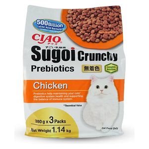 Inaba Ciao Sugoi Crunchy Chicken Flavour Cat Food - 1.14 kg