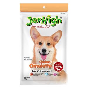  Jerhigh Chicken with Omelette Stick Dog Snack - 60g 