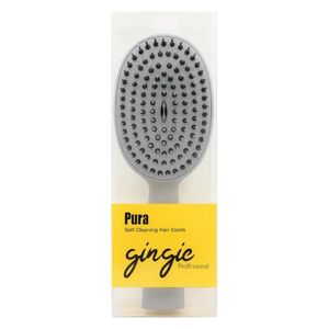  Gingie Pure Self-Cleaning Hair Comb - Gray 