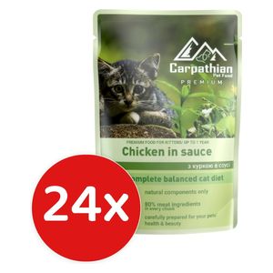Carpathian Kitten Chicken Cat Food - 24 Pieces