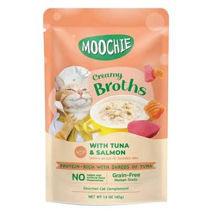  MOOCHIE Broth Tuna & Salmon Cat Food - 40g 