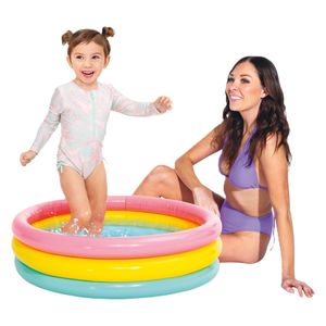  Intex Sunset Glow Inflatable Baby Pool - 86 x 25 cm - Multi color 